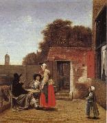 Pieter de Hooch Dutch gard